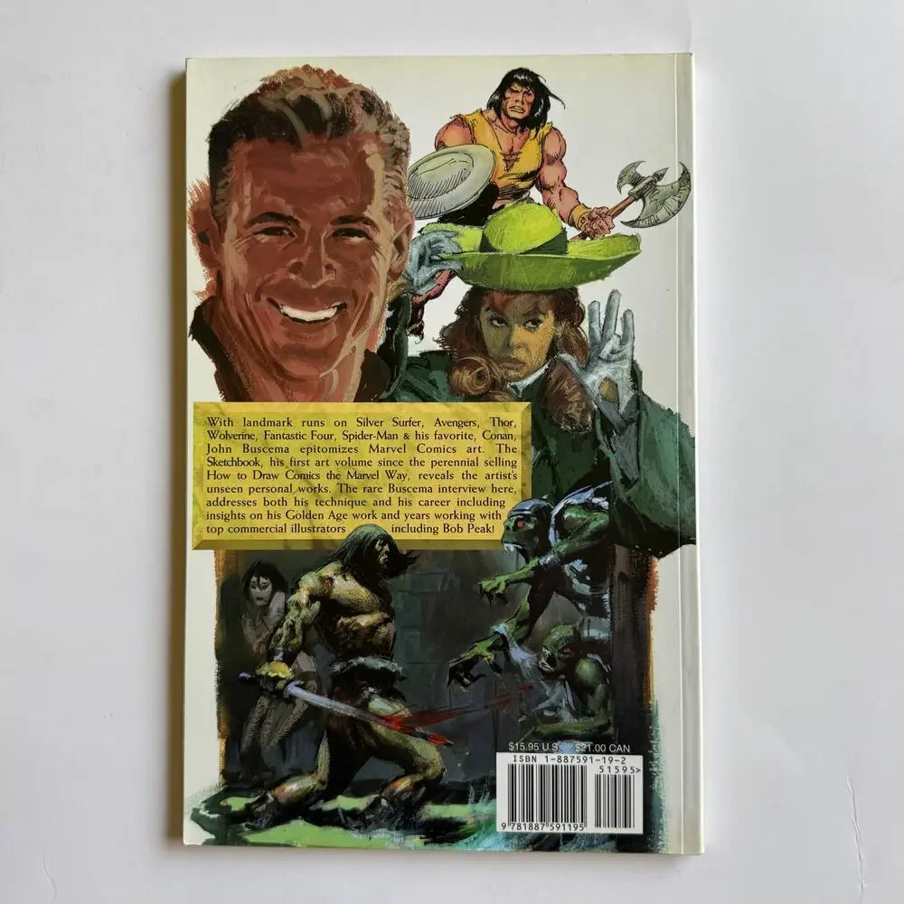 The John Buscema Sketchbook by J David Spurlock Comic Book Art Steranko Intro